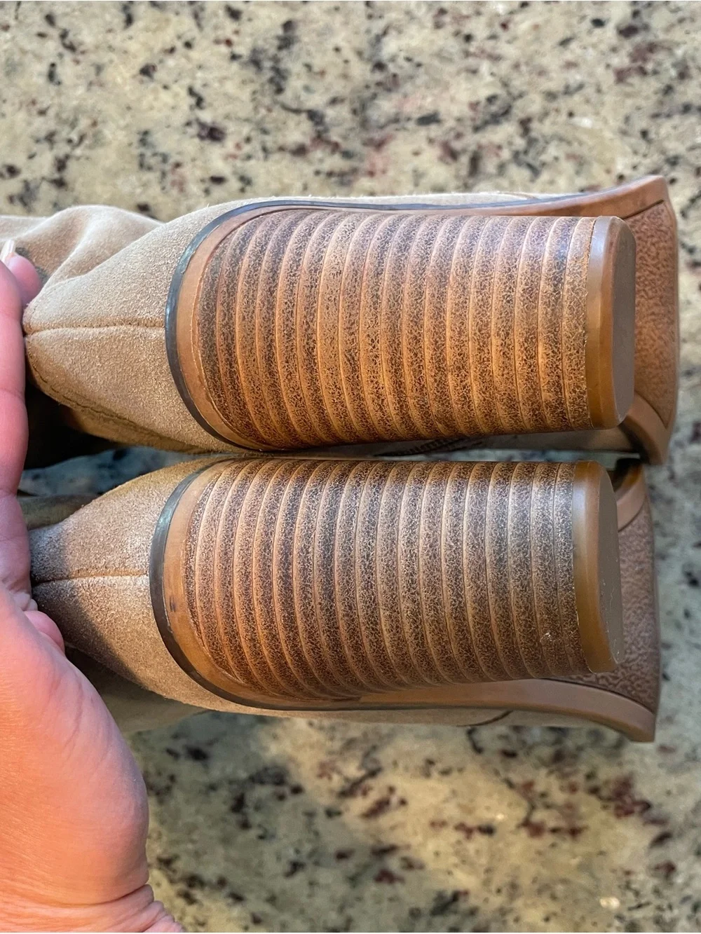 New Franco Sarto genuine suede Over-the-Knee Block Heel Boots 8.5 ret.$185